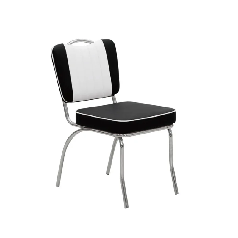 

Internet celebrity milk tea shop coffee shop dining chair stainless steel back chair