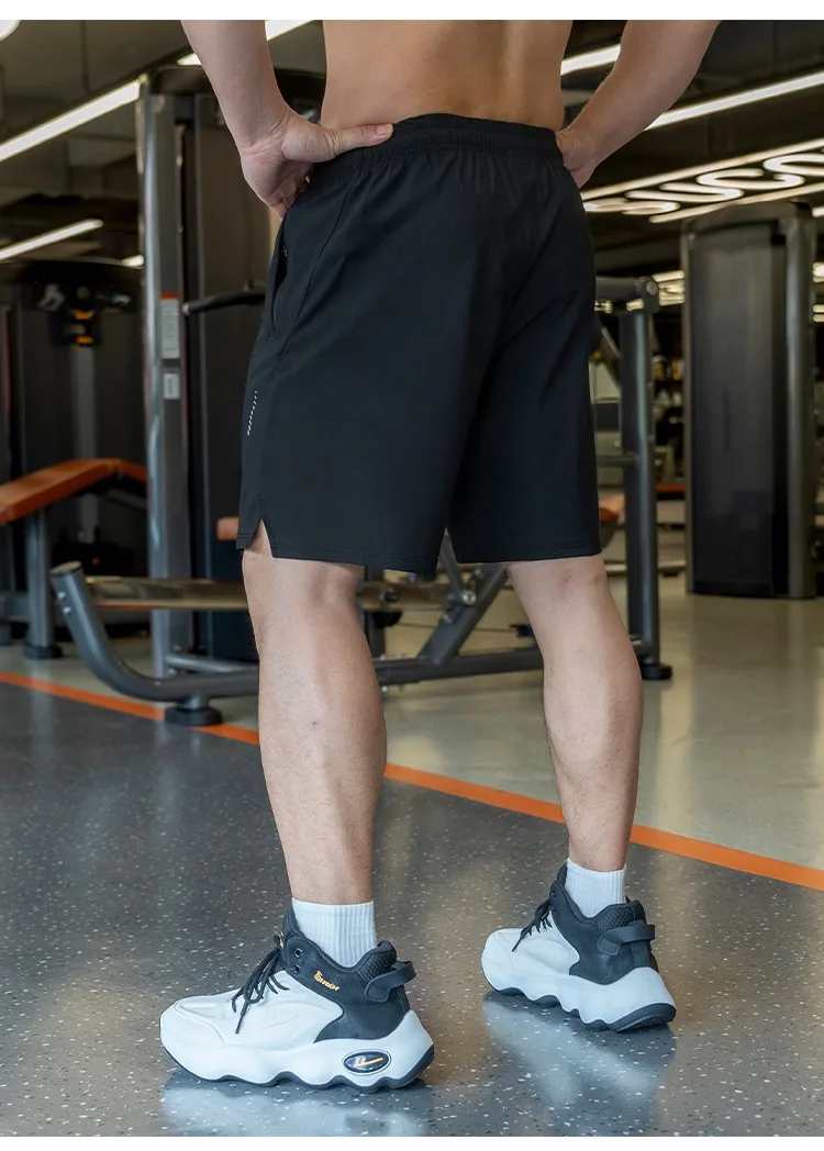 Mens Shorts Light Weight Thin Elasticity Pants Running Squat Fitness Training GYM Quick-drying Drawstring Shorts Sweatpants