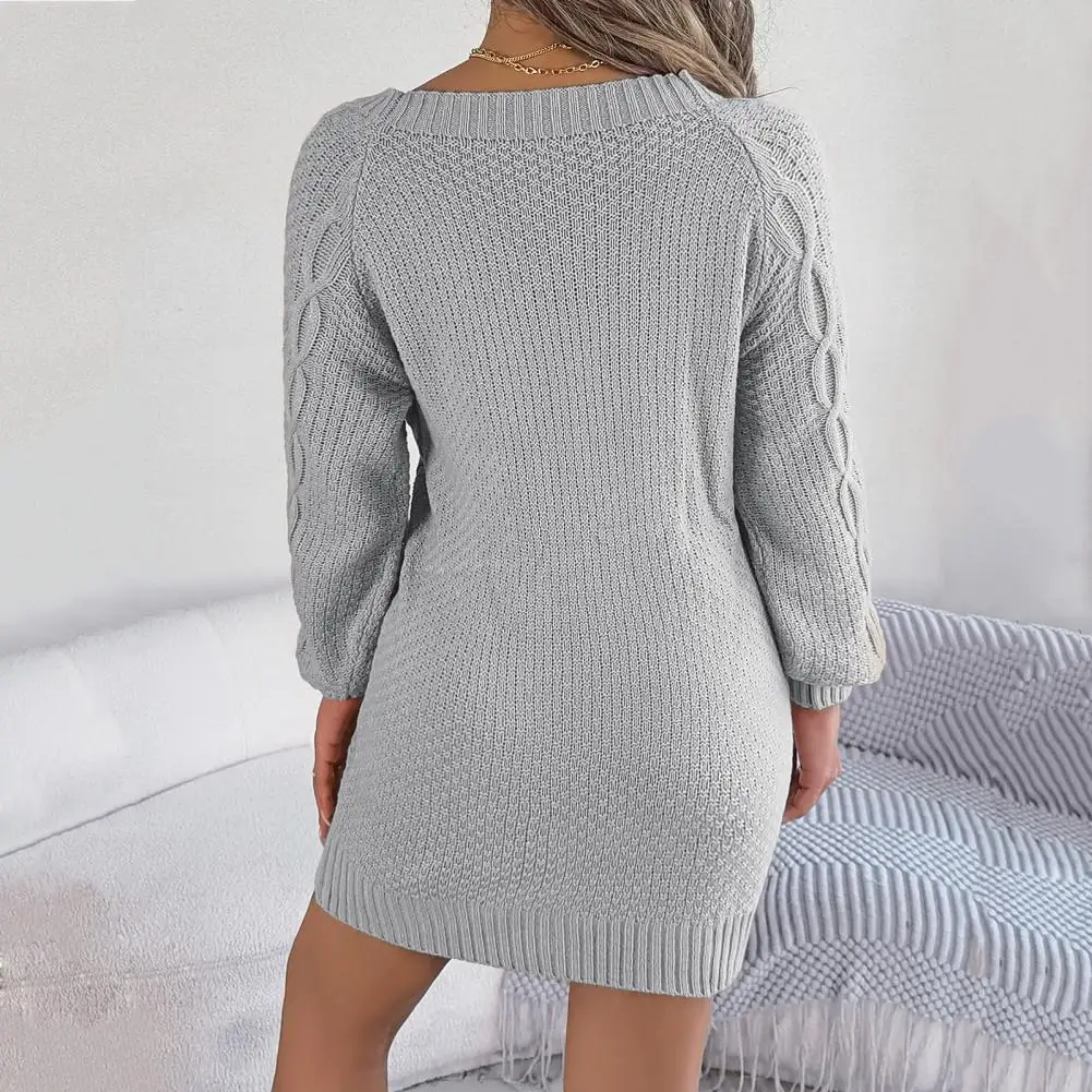 Korean Sweet Woman Dress 2025 Vestidos De Mujer Short Sleeve O-neck Tunic Solid Robe Femme Fashion Knitted Bodycon Mini Dresses