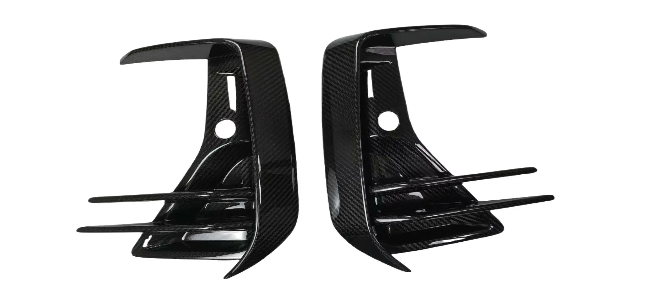 For BMW G01 X3 G08i IX3 BEV Dry Carbon Fiber Front Bumper Fog Light Canards Side Splitter Air Vent Cover Outlet Intake Frame