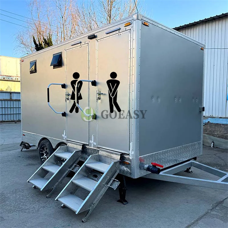 Innovative and Customizable Portable Toilet Trailer – Luxury Outdoor Bathroom with Easy Mobility