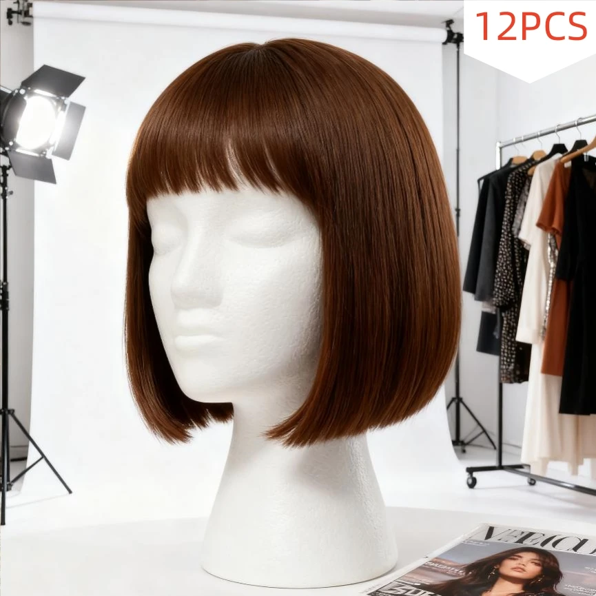 

12 PCS Female Foam Mannequin Heads Premium EPS Lightweight for Wig Practice Hat Display Stylists Hat Store Owners Home