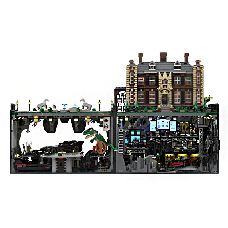 جديد MOC اللبنات بناء نموذج بات مانور وحدات اللبنات لعب الأطفال هدية لتقوم بها بنفسك الجمعية مجموعة