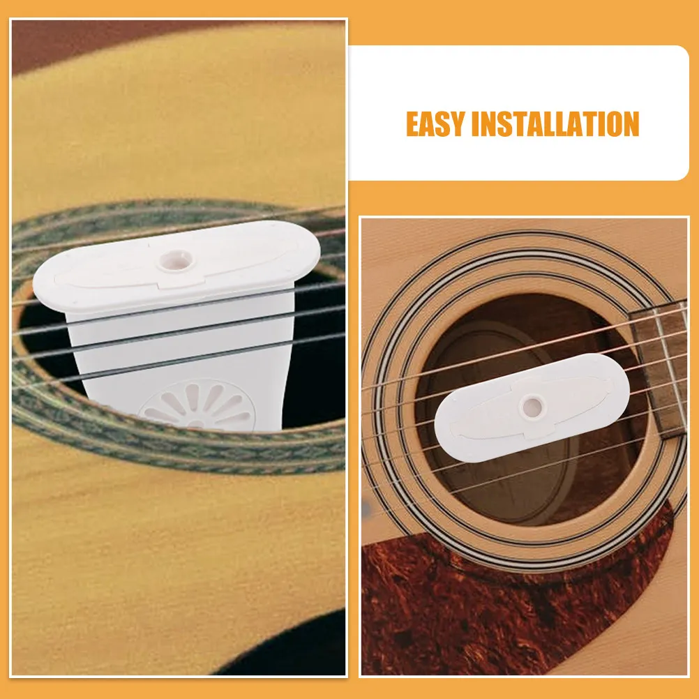 4Pcs Guitar Humidifier for Acoustic Guitar Wood Protection Prevent Cracking Dry Easy Install Maintenance Accessory