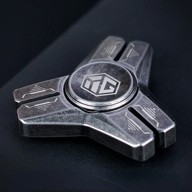 Rvs Metalen EDC Hand Fidget Spinner Vingertop Tol Tip Stress Verlichten Verminderen Speelgoed Anti angst Fidgeting