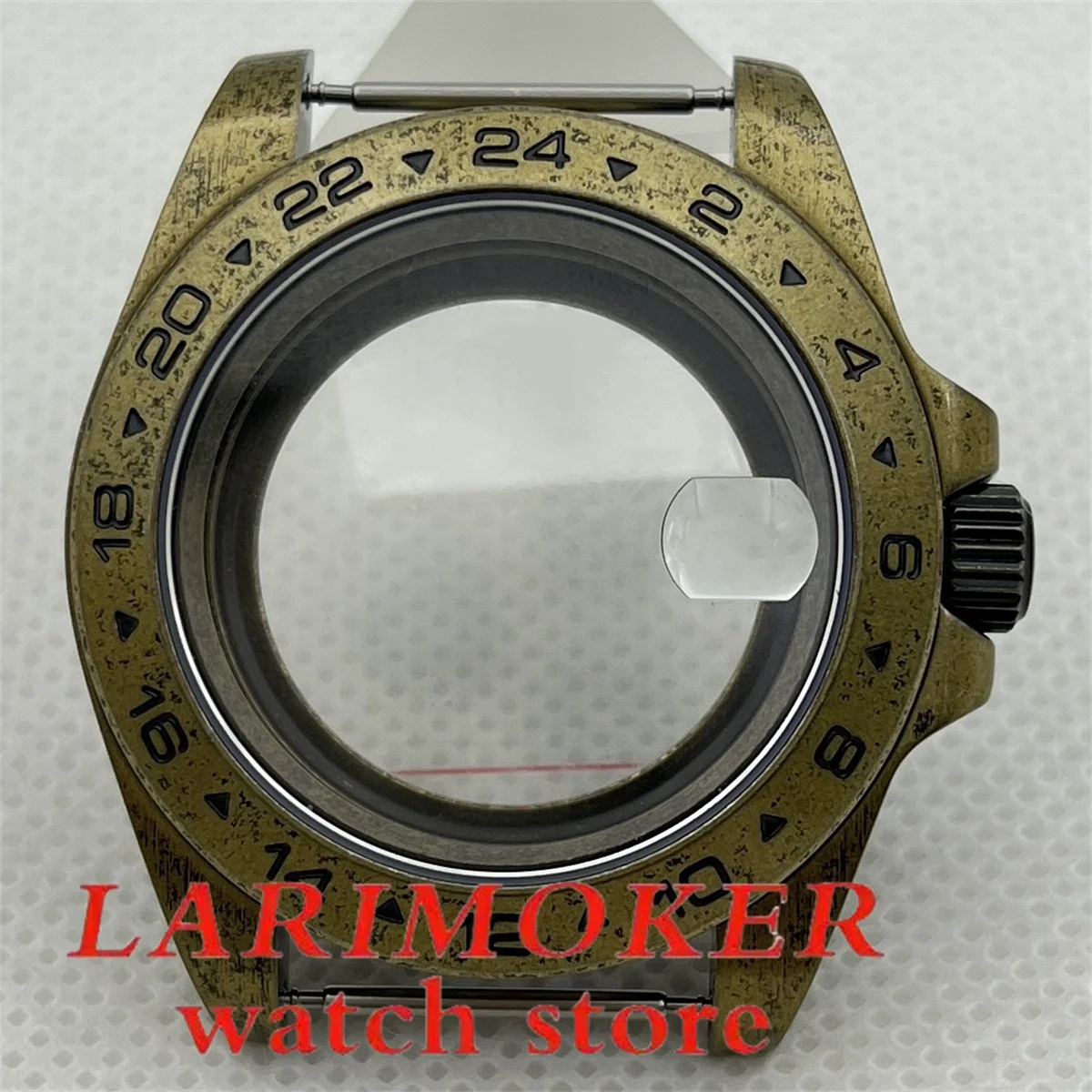 NH35 Retro Bronze 40 mm Gehäuse 24 Stunden GMT Standardzeit Stahllünette Saphirglas NH34 NH35 NH36 NH38 39 ETA2824 PT5000 Uhrwerk