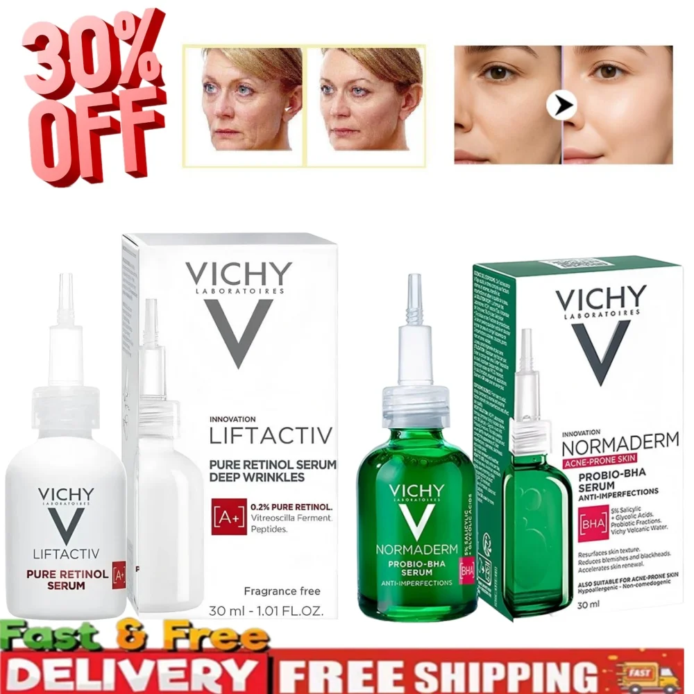 

Vichy Facial Essence Contains Vitamin C Retinol Hyaluronic Acid Firming Anti Aging Whitening Anti Wrinkle Deep Skin Repair