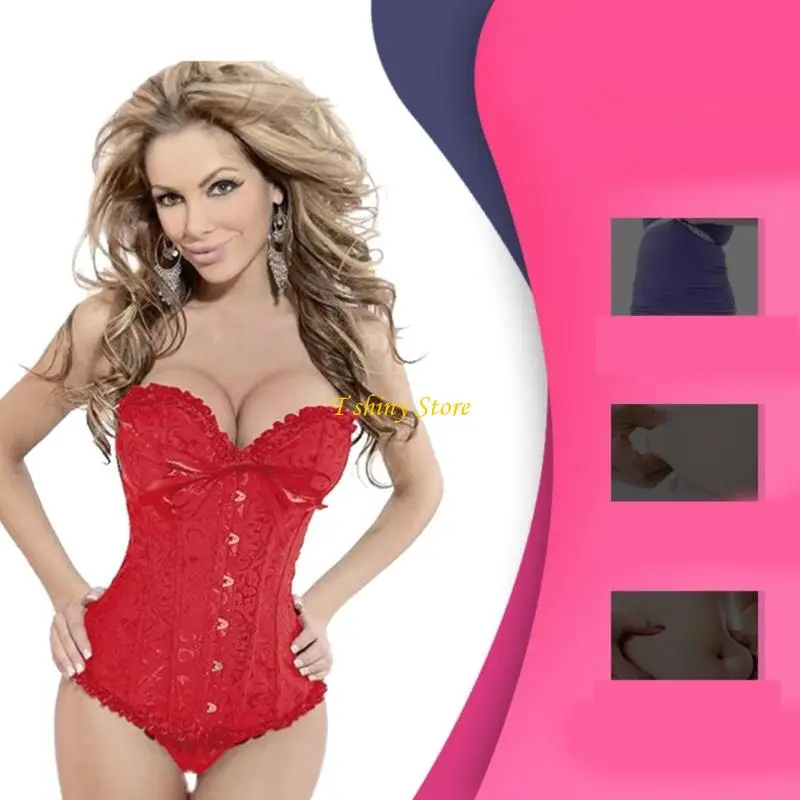 n58f-corsetto-elegante-con-lacci-top-con-supporto-completo-per-il-seno-top-bustier-traspirante-in-misto-nylon-per-eventi
