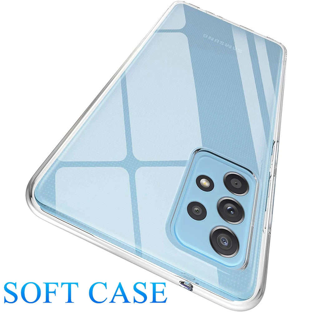 Ultra Thin TPU Phone Cover For Samsung Galaxy A52 A72 A32 A22 A12 A11 Clear Soft Back Phone Case Shockproof Funda
