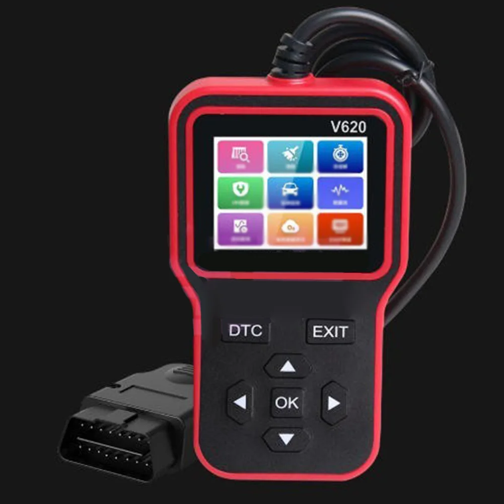 /V620 /OBD2 /Scanner Engine Fault Code Reader Voltage Data Stream Tool For CAN For OBDII Car Diagnostic Detector