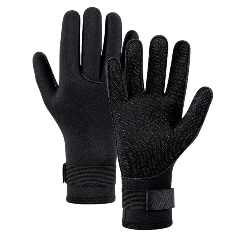 

Ice Fishing Gloves Five Finger Warm Neoprene Winter Gloves Aquatic Swim Training Scuba Gear For Waterproof Surfing Swimming