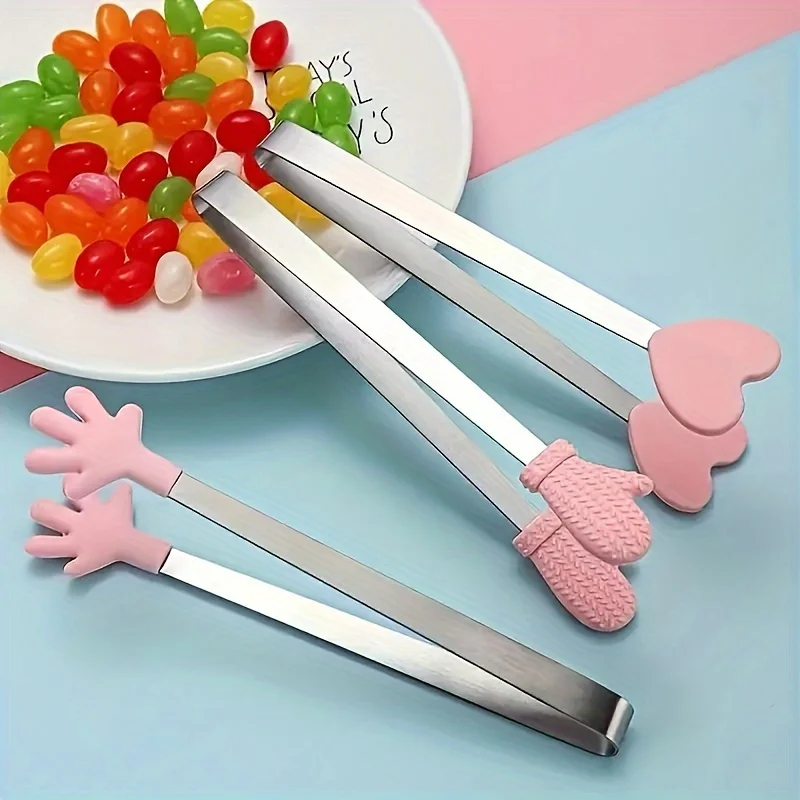 مشبك خدمة لطيف من الفولاذ المقاوم للصدأ -مناسب للفواكه、خبز、وجبات خفيفة、سلطة - أدوات مطبخ متعددة الوظائف