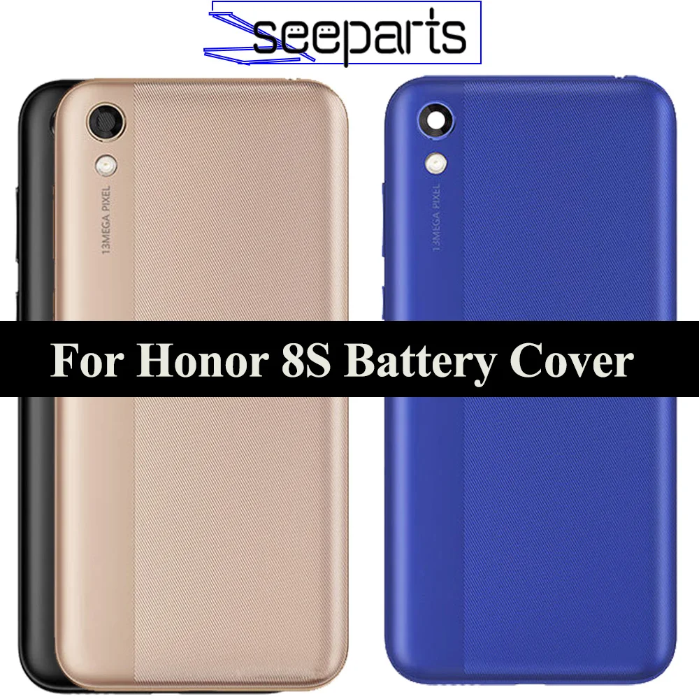 

Back Cover For 5.71" Huawei Honor 8S Battery Cover Back Panel KSE-LX9 KSA-LX9 LX2 LX3 Rear Door Housing Case With Camera Lens