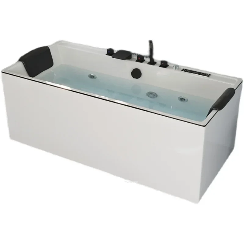 Acrylic Intelligent Constant Temperature Surfing Massage Bathtub Small Apartment Modern Household Bathtub Adult Jacuzzi X