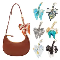 Fashion Weave Bag Chain Charm Soft Bowknot Pendant Creative DIY Bag Accessories