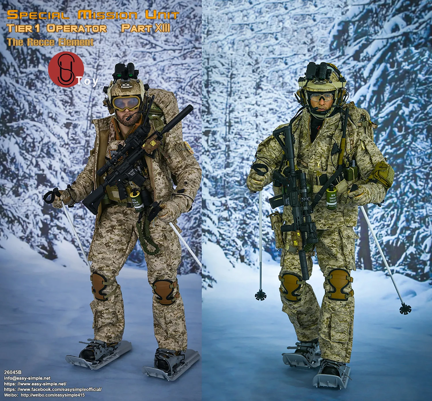 

Easy&Simple ES 26045 A/B 1/6 SMU Tier1 Operator Prt XIII The Recce Element Military Action Figure Full Set Model Toys Gift