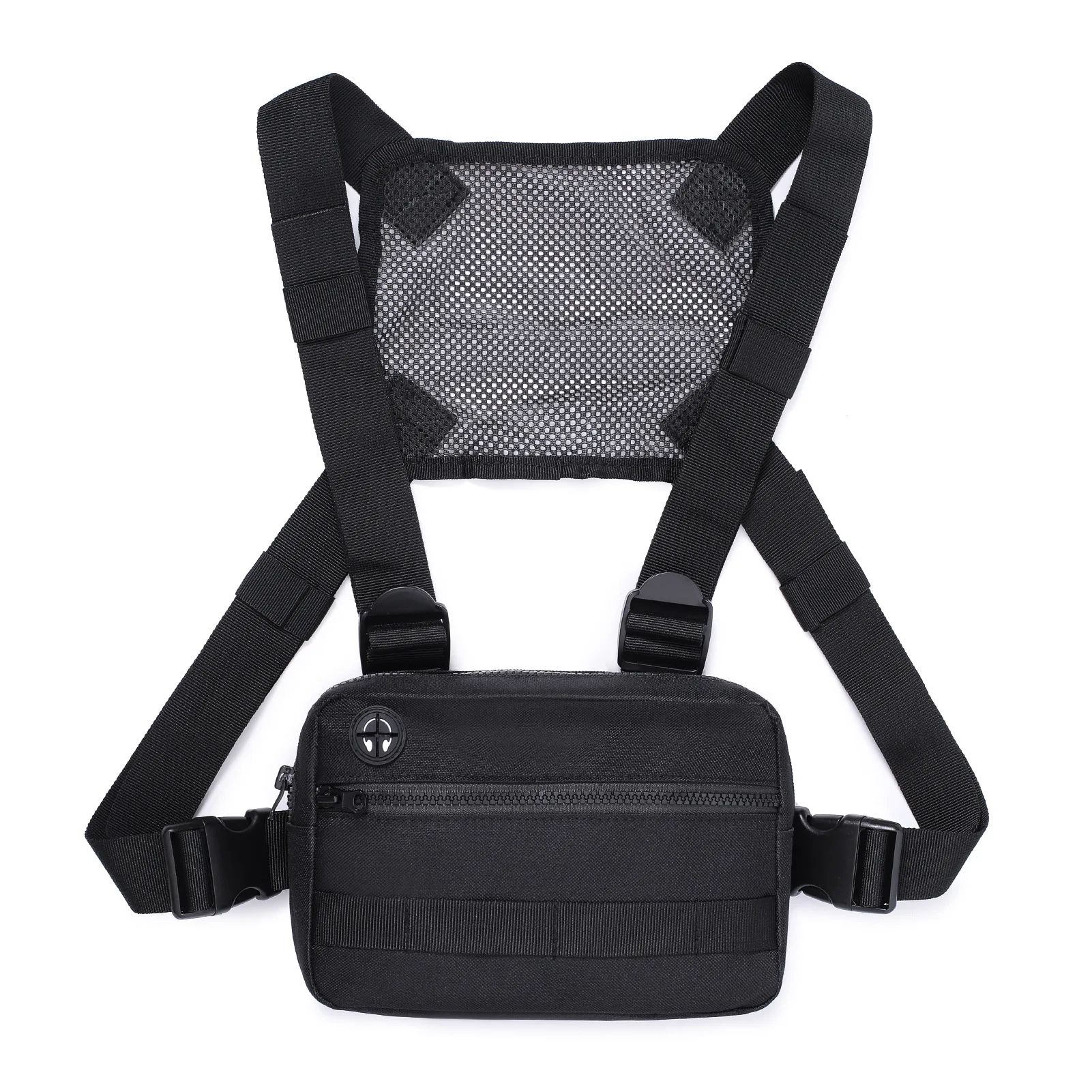 1PCS Unisex Streetwear Chest Bag Vest Rig for Men Waistcoat Hip Hop Pouching Bag Tactics Belt Bag Fanny Waist Packs 4 Colors