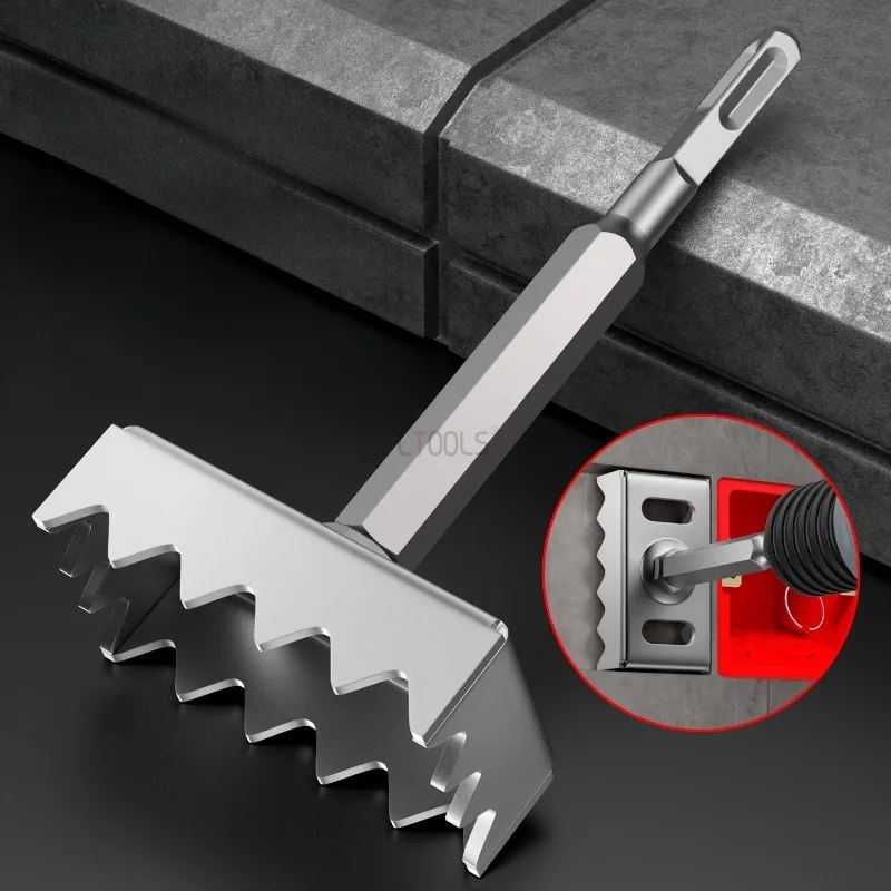 Square Hole Cutter 86 Type Junction Box Hole Saw Wall Socket Box Cutter Electric Hammer Drill Square Hole Drill Bit Socket Tool