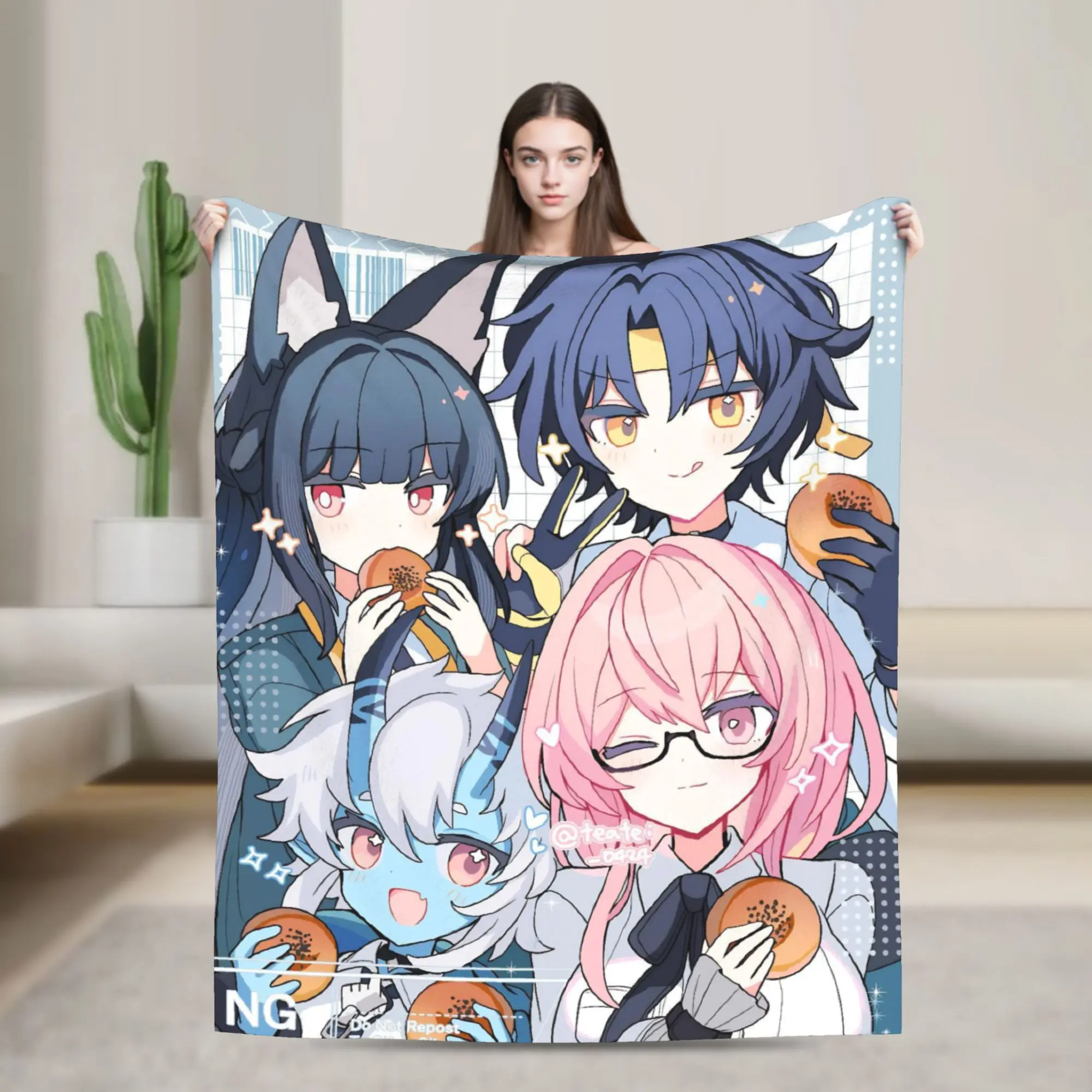 Super Soft Zenless Zone Zero Throw Blanket Premium Fleece Flannel Lightweight  Bed Blanket Warm Plush Blankets All Season Use