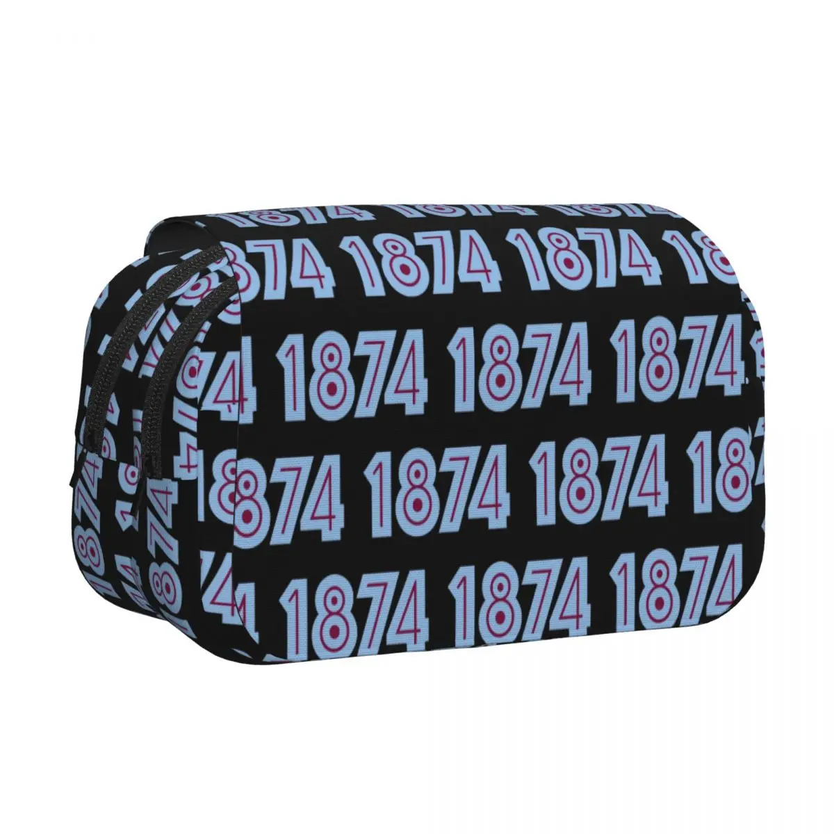 Aston Villa 1874 Pencil Case Pen Holder Hard Shell Leather Large Storage Pen Box Pencil Bag for Kids Gifts