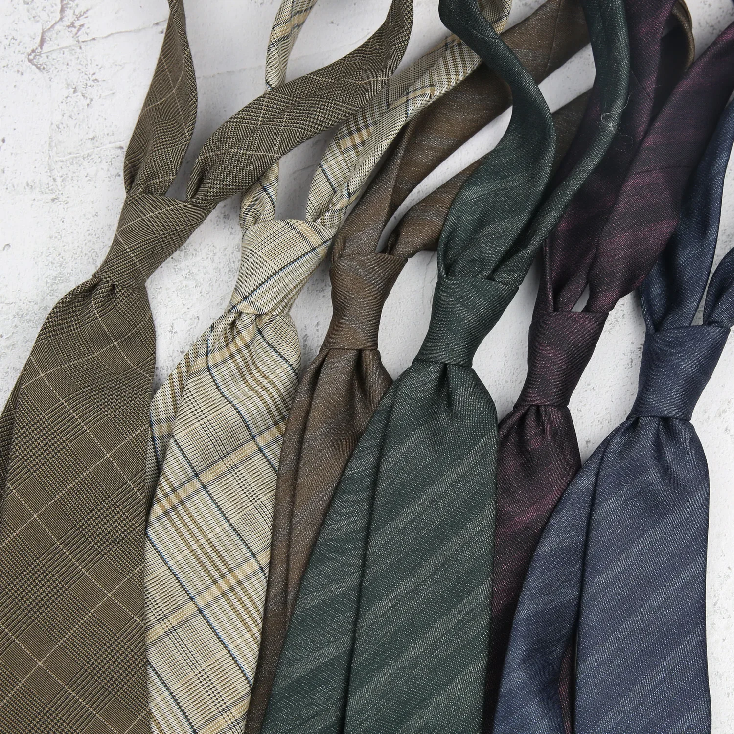 

Advanced Feeling High-end 8CM Men's Suit Ties Handsome Striped Cotton Tie Fit Man Business Groom Wedding Party Neckties