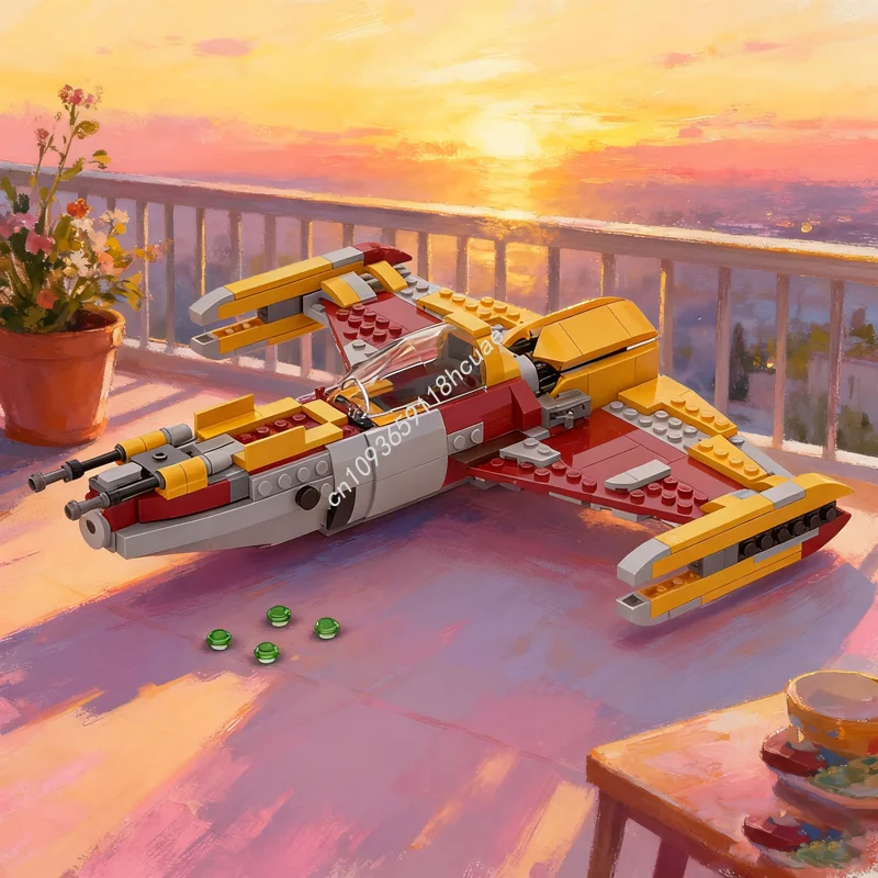 

419 шт. MOC Shin Hati S Starfighter Star Battle Модель Строительные блоки Архитектура Идея рождественского подарка Игрушка Образовательный кирпич