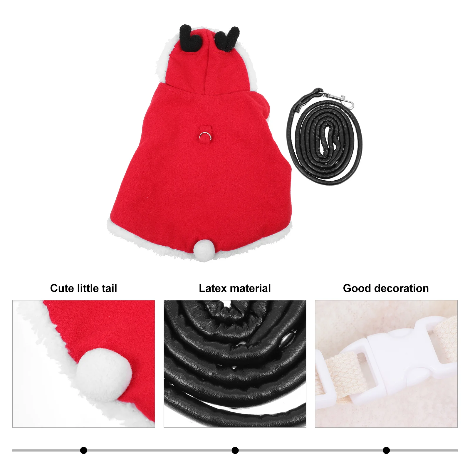 

Rabbit Garment with Leash Christmas Bunny Outfit Fashion Pet Rabbit Clothing for Indoor Outdoor Activities Stylish Comfort