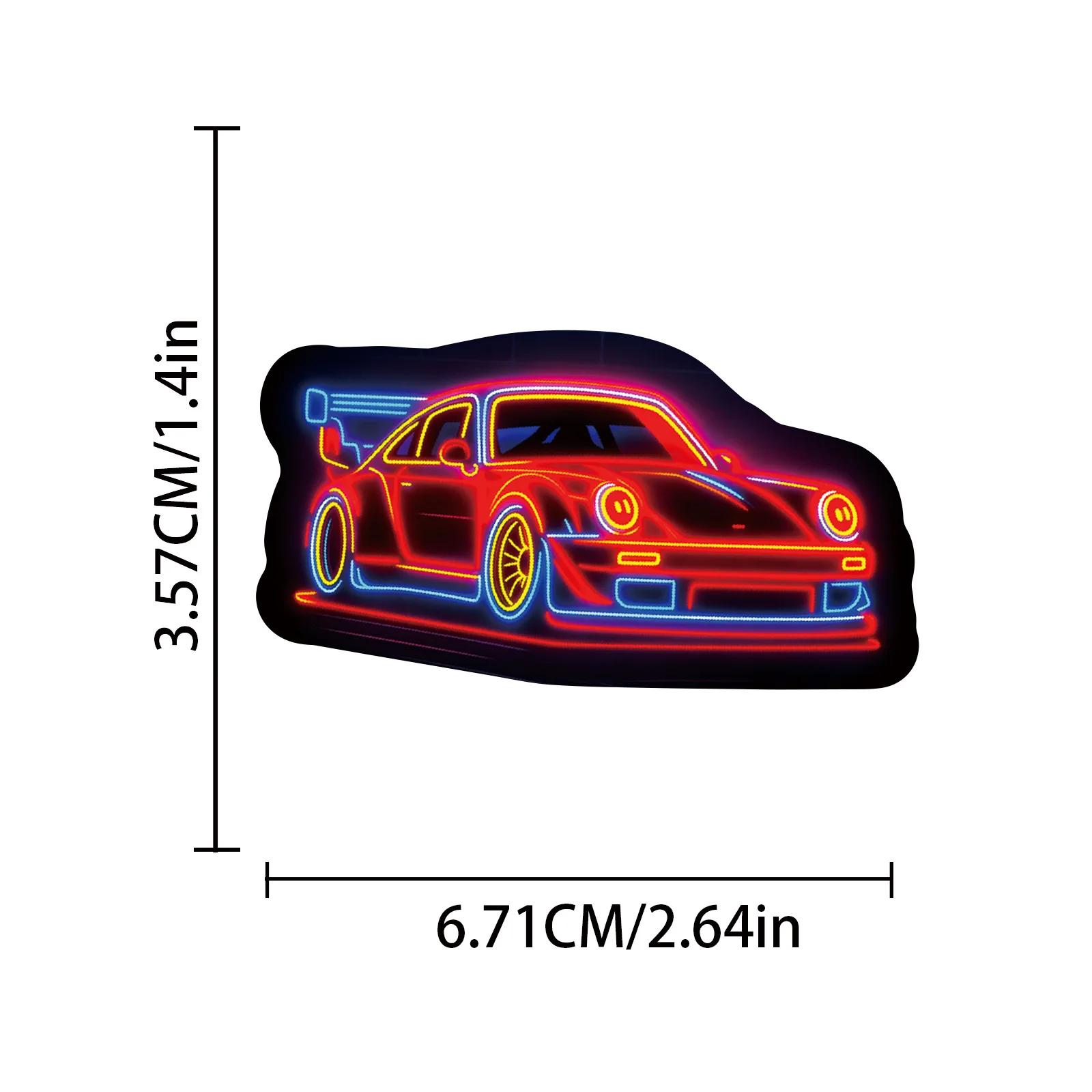 10/30/50PCS Del Fumetto Colorato Neon Effetto Auto Da Corsa Adesivo FAI DA TE Telefono Laptop Bagagli Skateboard Graffiti Decalcomanie Divertimento per Il Capretto