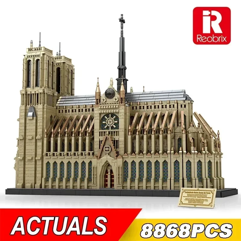 

NEW 8868Pcs World Famous Architecture Notre Dame de Paris Model Building Blocks City Streetview Bricks Toys Kids Christmas Gifts