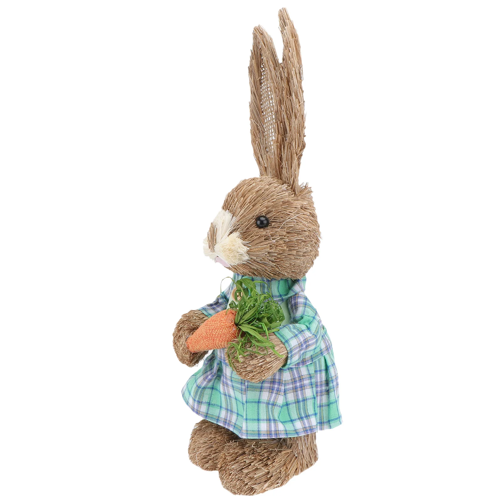 

1Pcs Simulation Rabbit Easter Ornament Cartoon Rabbit Decorative Craft Durable Household Garden Table Party Decor Photo Prop