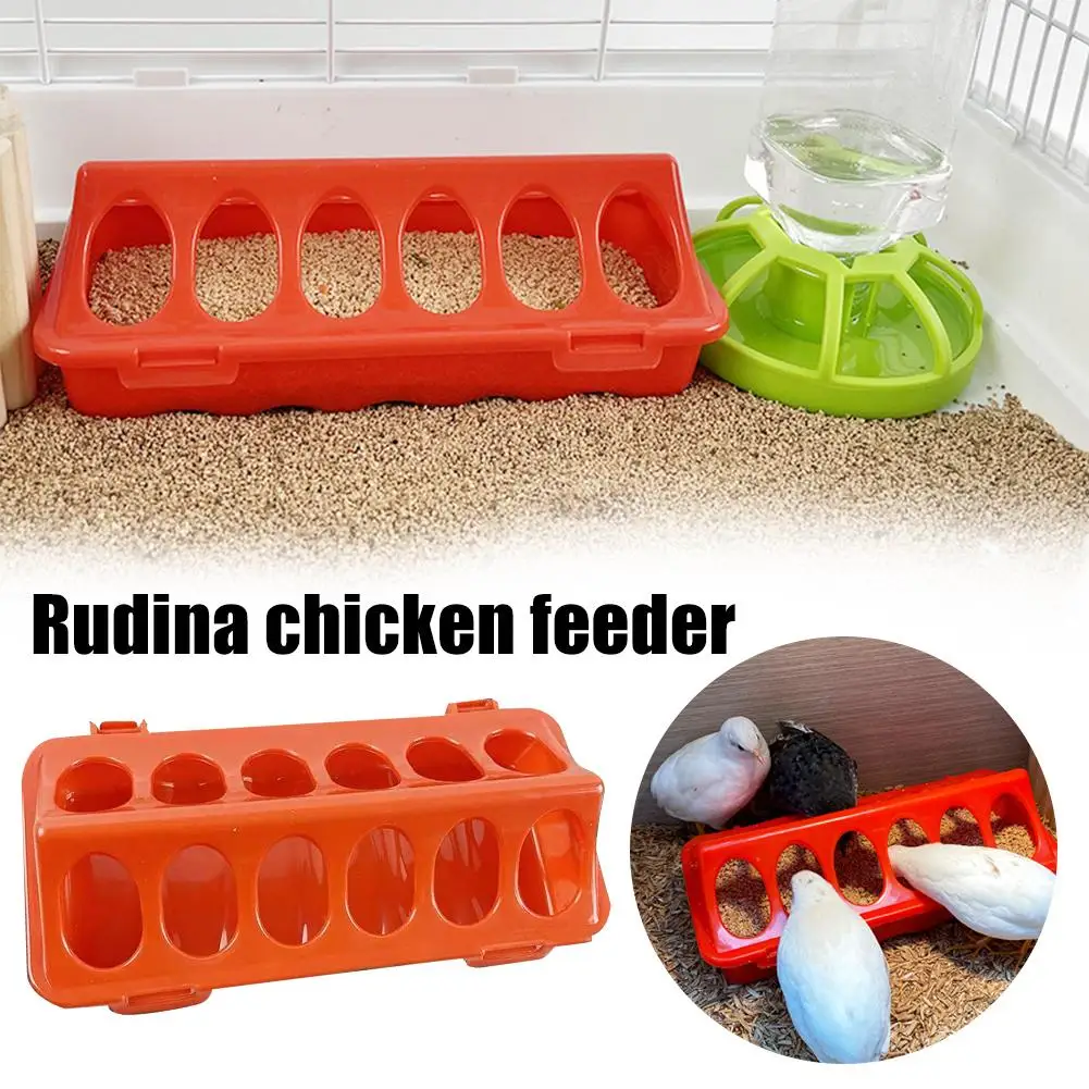 

Rudin Chicken Feeder Automatic Water Feeder For Chicks, Quails, And Chicks Feed Box Automatic Feeder W7X6