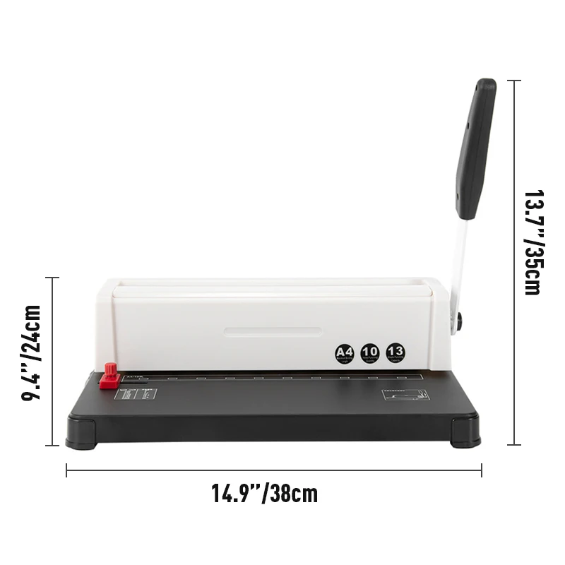 ZEQUAN A4 książka maszyna rolkowa bindownica 10 otworów