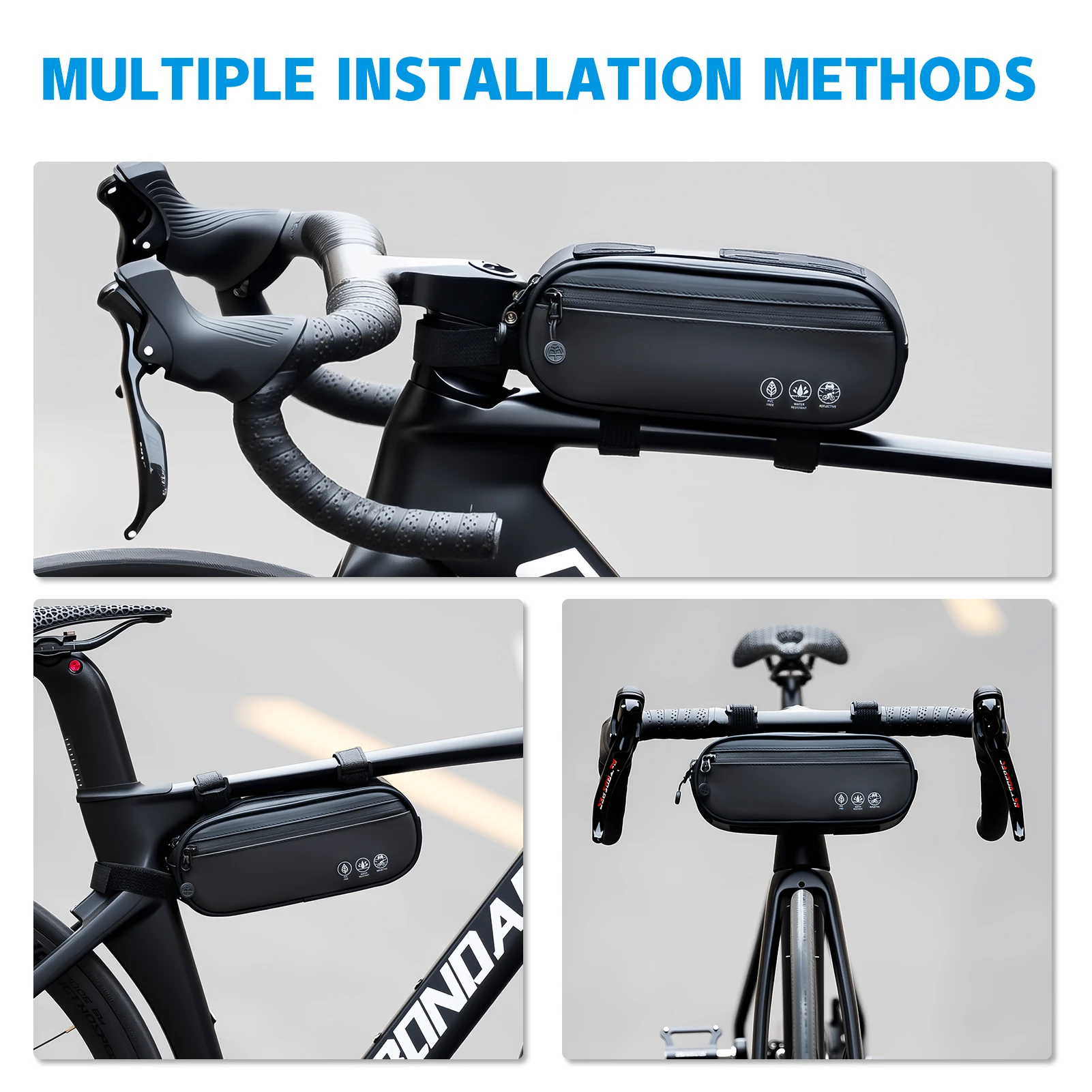 OFFBONDAGE Bicycle Bag 1.9L Top Tube Bag Bike Handlebar Bag Portable Frame Front Tube Cycling Bag Waterproof MTB Road Accessorie view 5