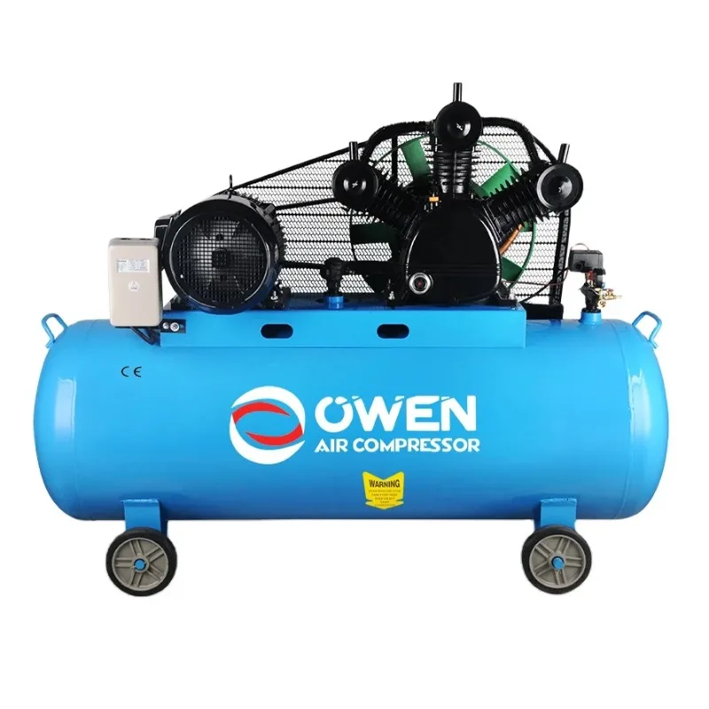 لوحة مكبس صناعية محمولة 500 لتر 13 سنة ضاغط هواء 11 كيلو وات 15 حصان ضواغط هواء كبيرة مدفوعة بالحزام ماكينة 500 لتر