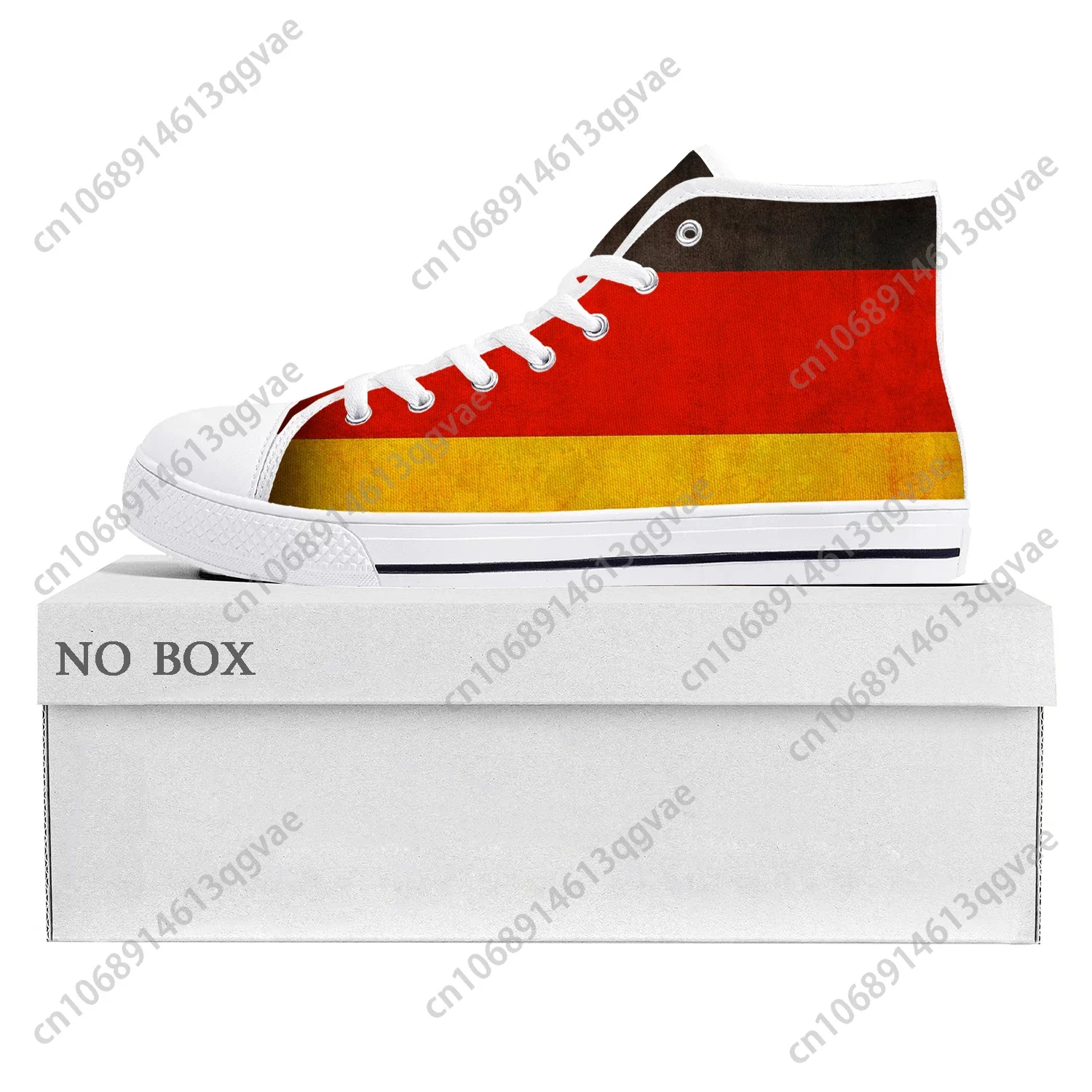 German Flag High Top High Quality Sneakers Mens Womens Teenager Canvas Sneaker Germany Casual Couple Shoes Custom Shoe