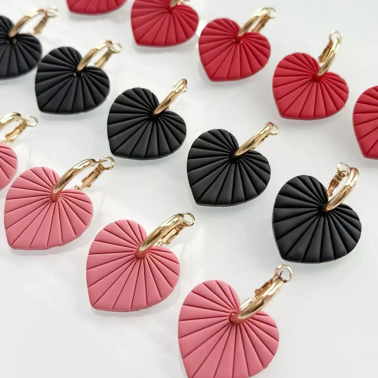 Cortadores de Arcilla Polimérica para el Día de San Valentín, Moldes de Arcilla para Galletas con Forma de Corazón, Moldes para Hacer Aretes, Conchas, Pasteles y Pretzels