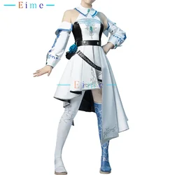 Game PJSK Cosplay Costume White Knights Suit For Mikuu Cosplay Halloween Carnival Uniforms Custom Made