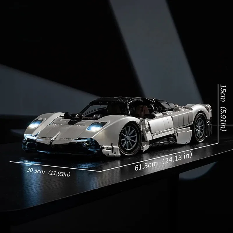 

4688 деталей, масштаб 1:8, Технический конструктор «Суперкар Утопия» JD118, Креативные идеи, Модель гиперкара, Спортивный автомобиль, Набор кирпичиков, Игрушка для взрослых, Подарки