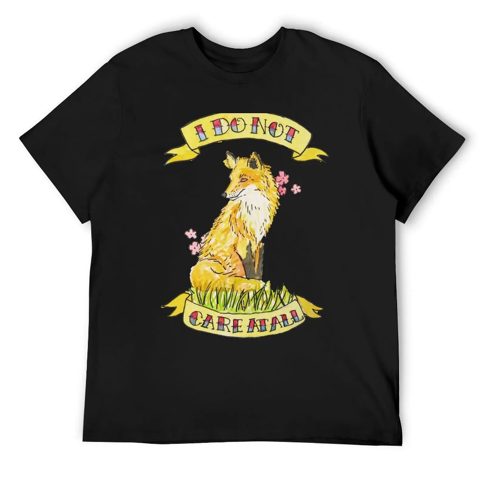 

I do not care T-Shirt anime oversizeds oversized t shirt luxury designer clothing for men