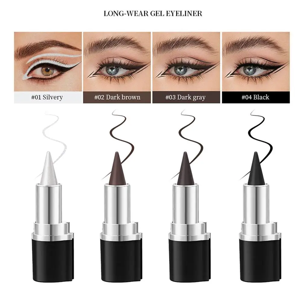 Creamy Texture Eyeliner, Fashion Personality Waterproof Smudge Drying To Gel Not Proof Sweat Easy Matte Quick L6L5