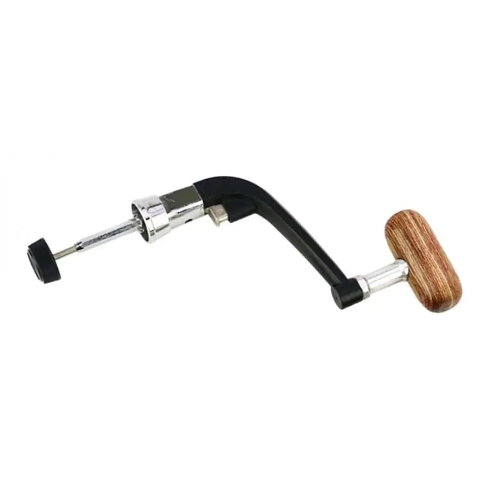 Spinning Reel Handle Folding Wood Knob Rocker Arm Fishing Equipment for Multi Brand and Winter Reels