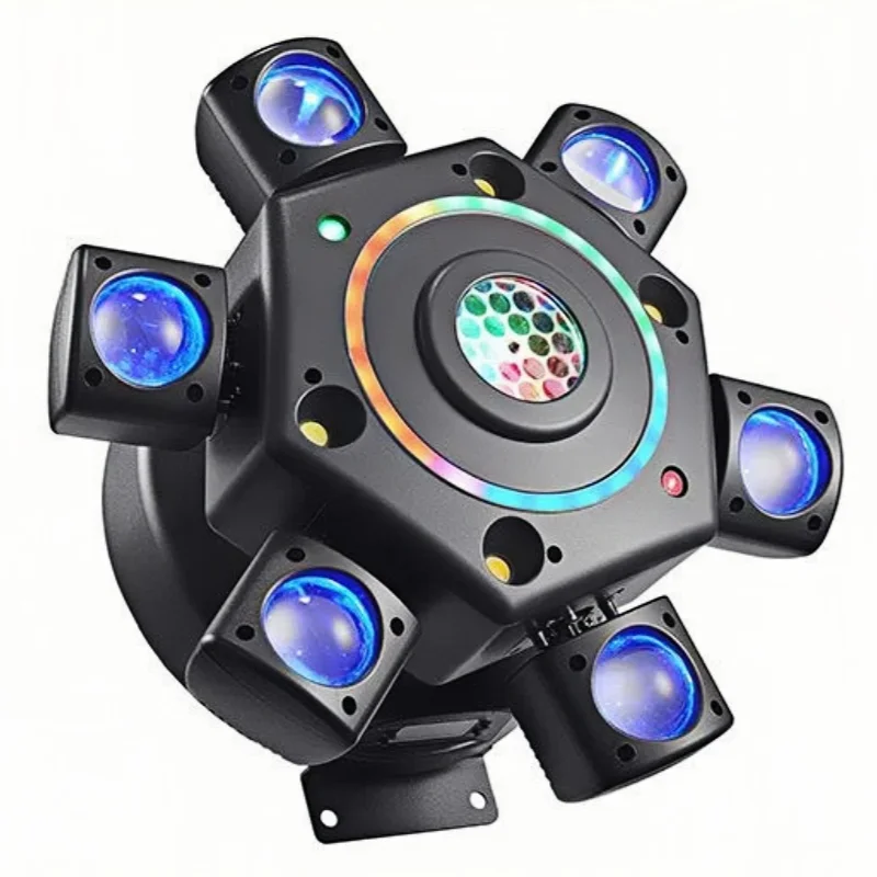 

Six Arm Bee Eye Laser Shaking Head Stage Light for KTV Club DJ Disco Bar Birthday Christmas Event Wedding Party Festival