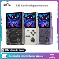 Open Source K36 Retro Handheld Video Game Console 500nit 3.5 Inch IPS Screen 16000 Games Emulator for PS1/PSP/DC/N64/SS