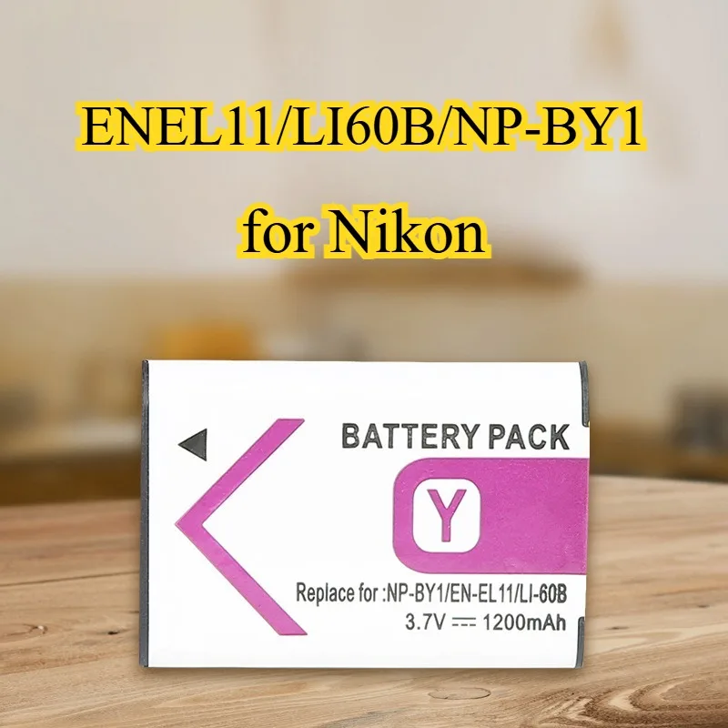 

EN-EL11 Аккумулятор для камеры 1200 мАч Подходит для Nikon S550 S560 R50 Также совместим с LI60B NP-BY1