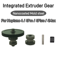 For ELEGOO Neptune 4/Pro/Plus/Max Nanocoated Mold Steel Integrated Extruder Gear CNC Precise printing Kit 3D Printer parts