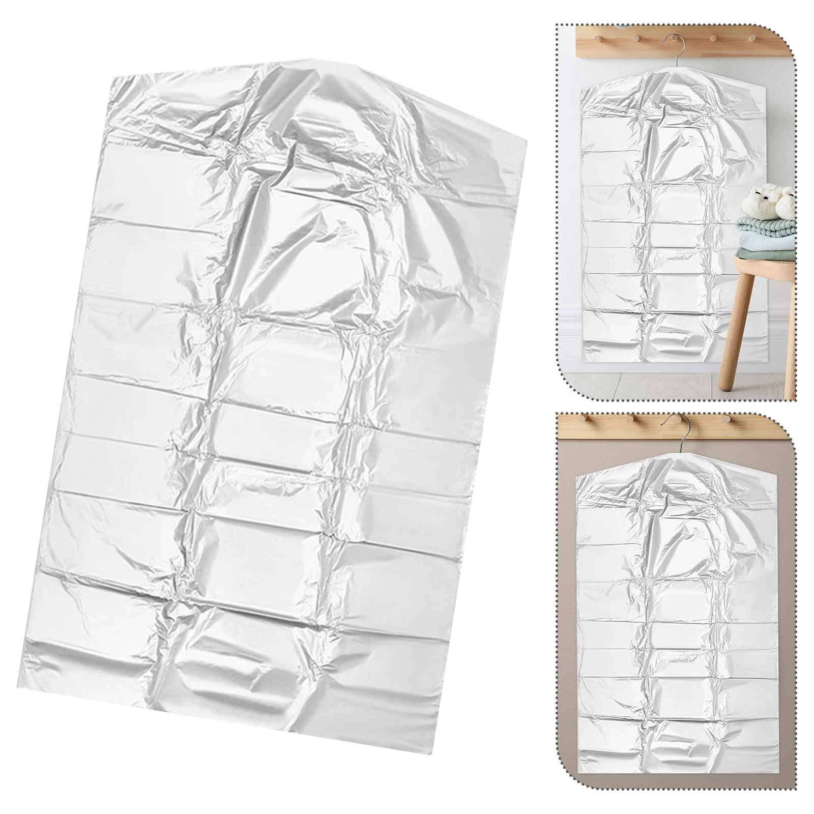 

30pcs ' Clothes Cover Clear Pp Disposable Dustproof Moisture Proof Mildew Resistant Waterproof For Home Storage Laundry