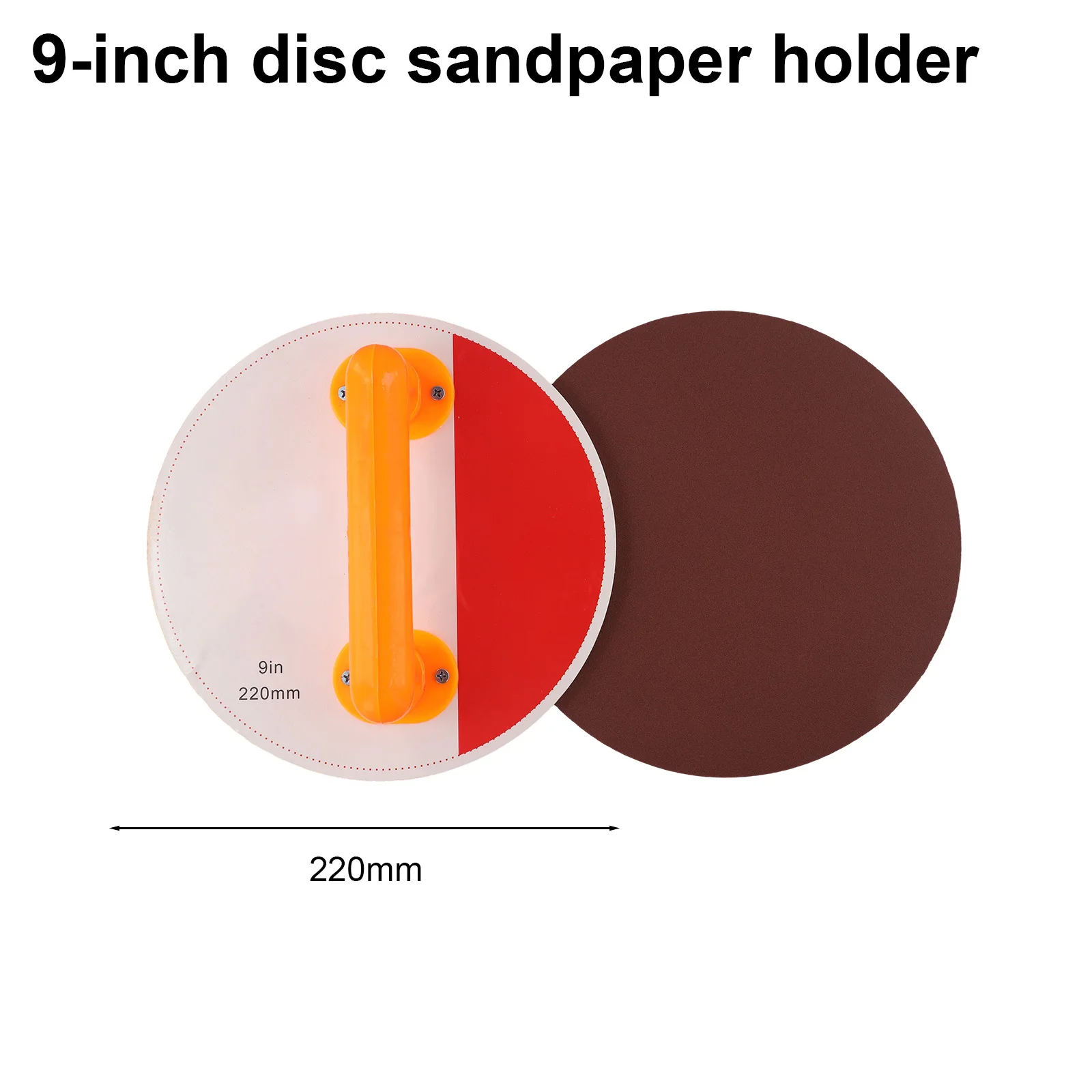 DIY Sanding Projects 9-Inch Sandpaper Holder Quick Replace Sandpaper Holder for versatile Sandpaper Holder Non-Slip Handheld