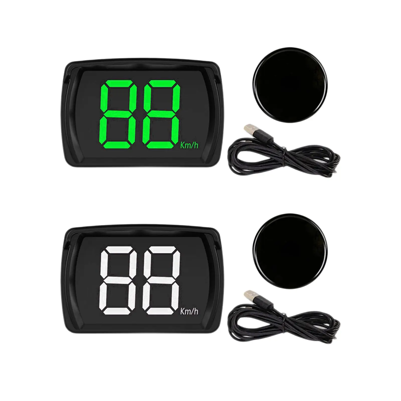 

Generic HUD Head up Display Speedometer Auto Accessories Plug and Play Speed Meter Kmh for SUV Cars Trucks Buses Vehicles