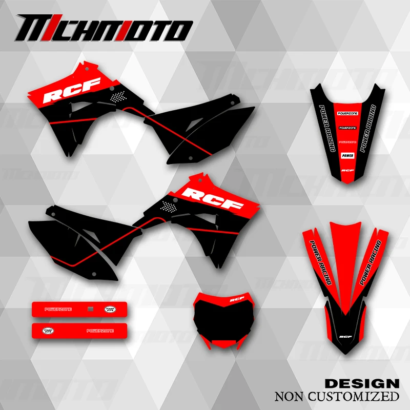 

MCHMFG New Style Graphics Decals Stickers Kit For HONDA CRF230F BIKER 2019 2020 2021 2022