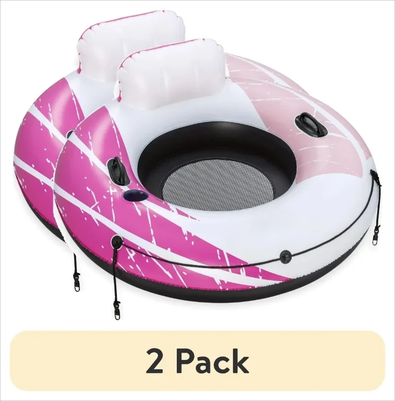 

(2 упаковки)Горячая распродажа.НОВАЯ розовая трубка Rapid Rider Single River Tube 48". Бесплатная доставка